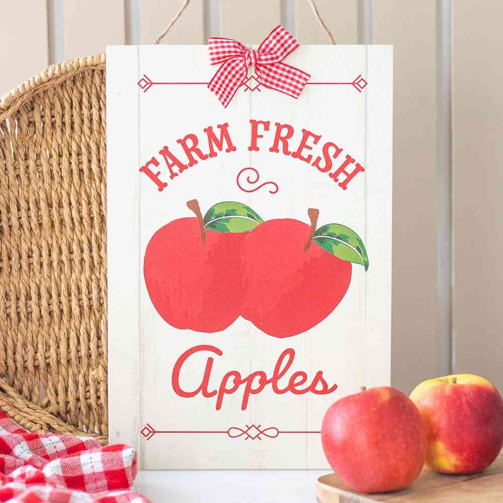 Something Different - Farm Fresh Apples Decoratief bord - Multicolours